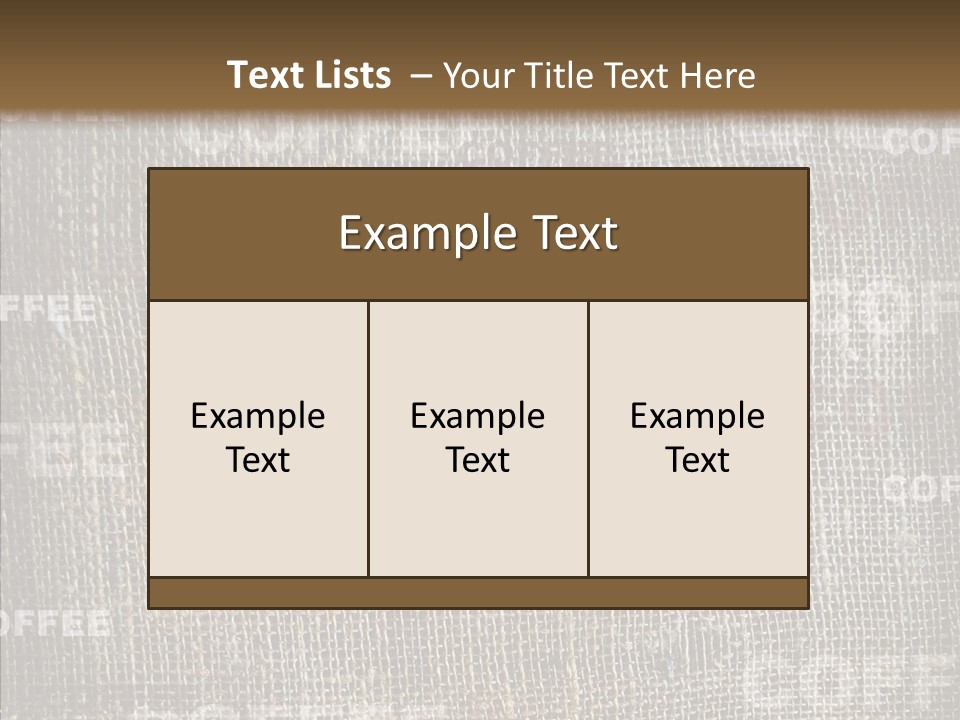 Burlap Seed Love PowerPoint Template