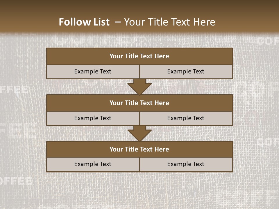 Burlap Seed Love PowerPoint Template