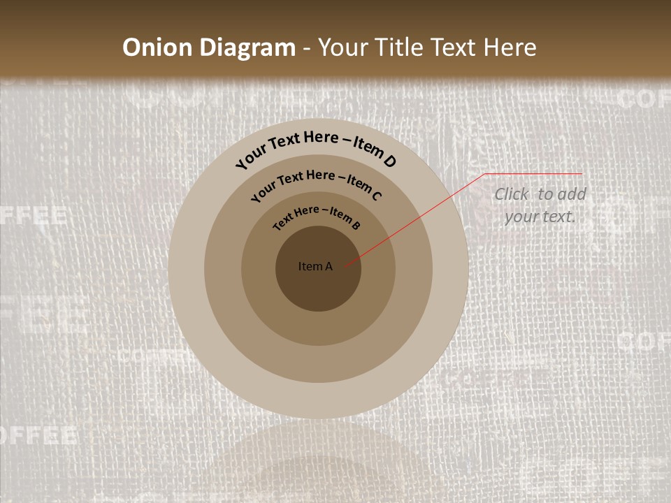 Burlap Seed Love PowerPoint Template