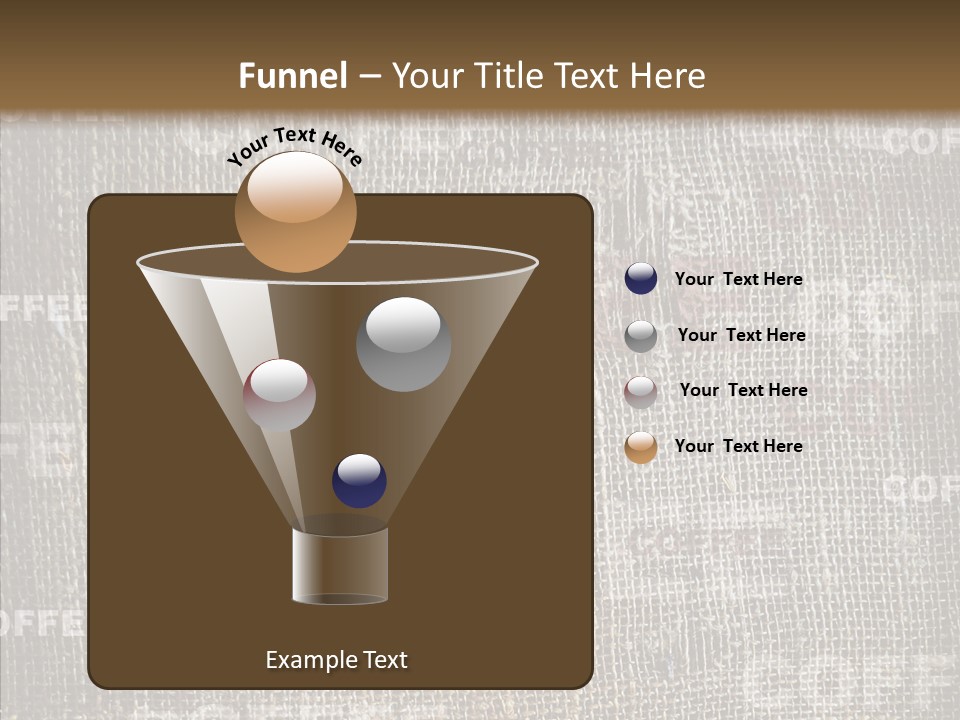 Burlap Seed Love PowerPoint Template