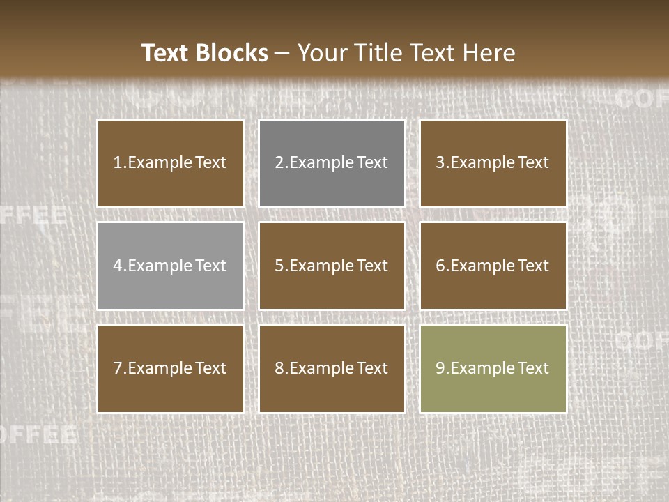 Burlap Seed Love PowerPoint Template