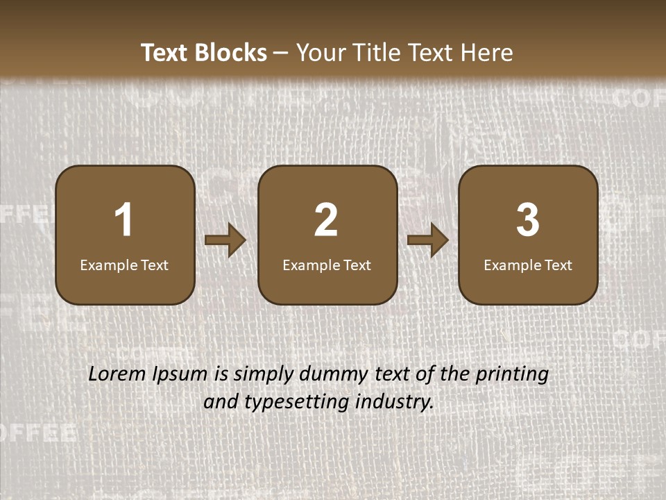 Burlap Seed Love PowerPoint Template