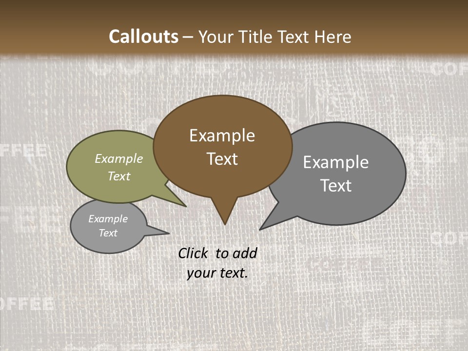 Burlap Seed Love PowerPoint Template