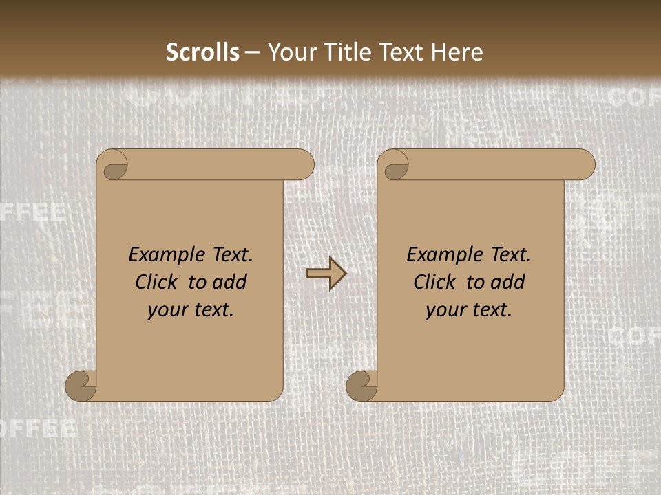 Burlap Seed Love PowerPoint Template