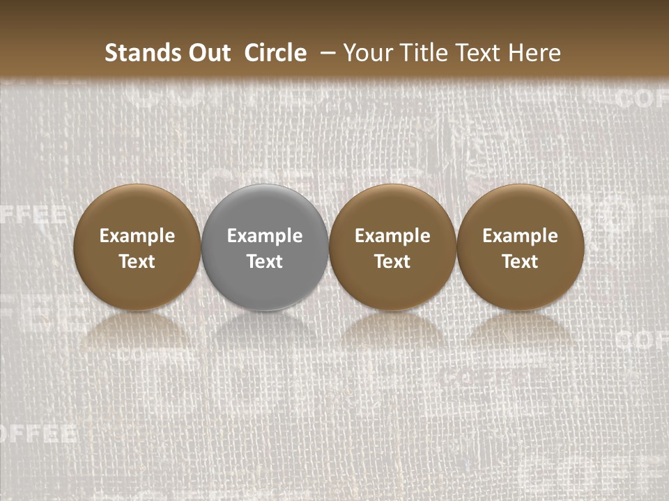 Burlap Seed Love PowerPoint Template