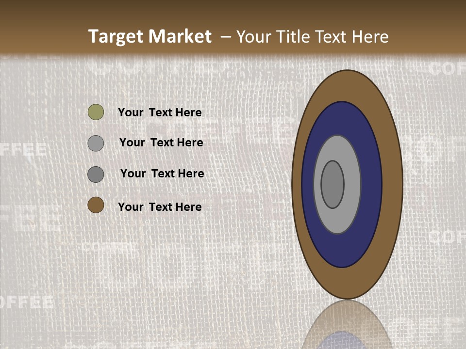 Burlap Seed Love PowerPoint Template