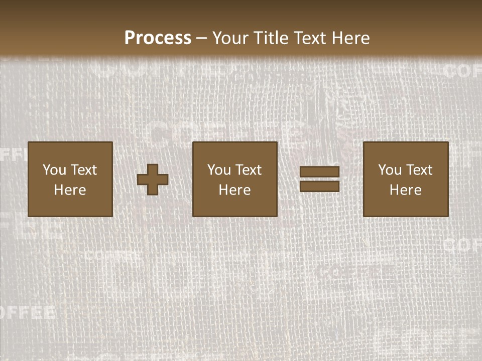Burlap Seed Love PowerPoint Template