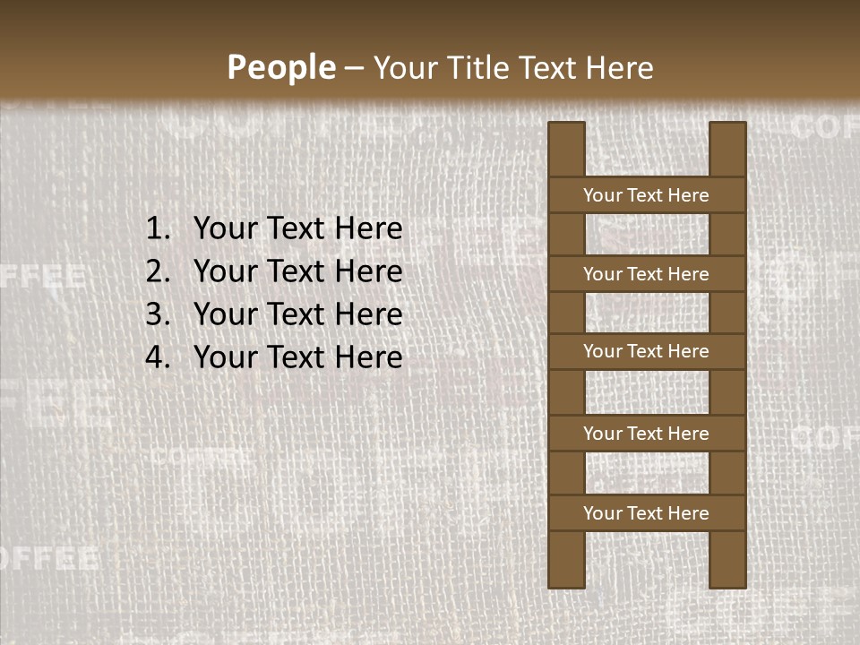Burlap Seed Love PowerPoint Template