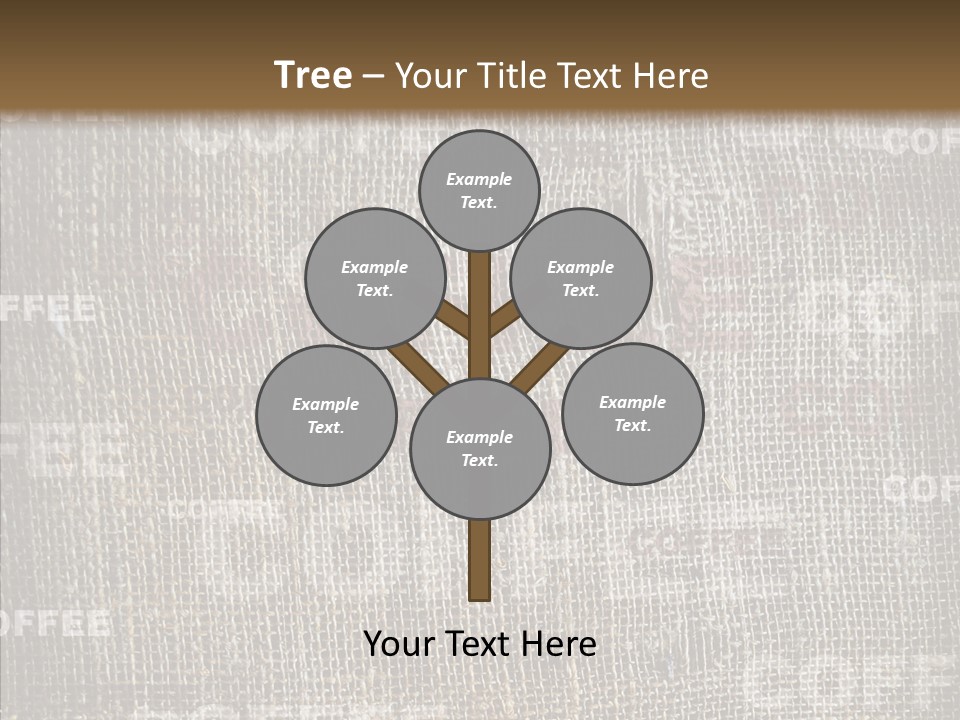 Burlap Seed Love PowerPoint Template