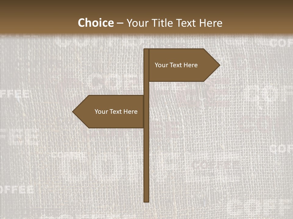 Burlap Seed Love PowerPoint Template