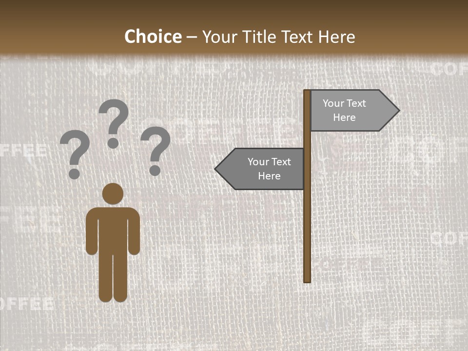 Burlap Seed Love PowerPoint Template