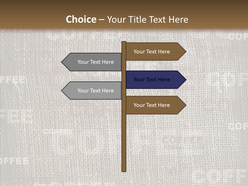 Burlap Seed Love PowerPoint Template