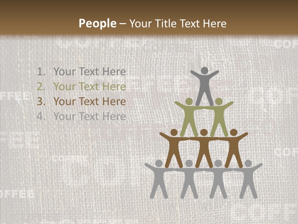 Burlap Seed Love PowerPoint Template