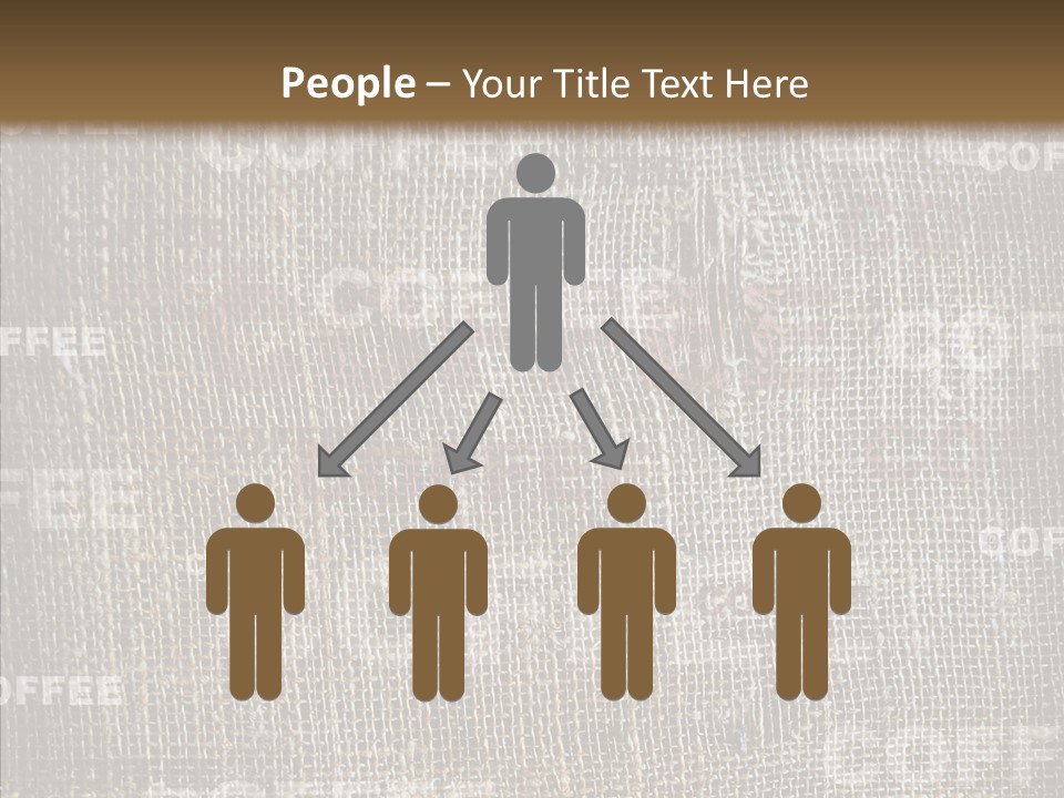 Burlap Seed Love PowerPoint Template