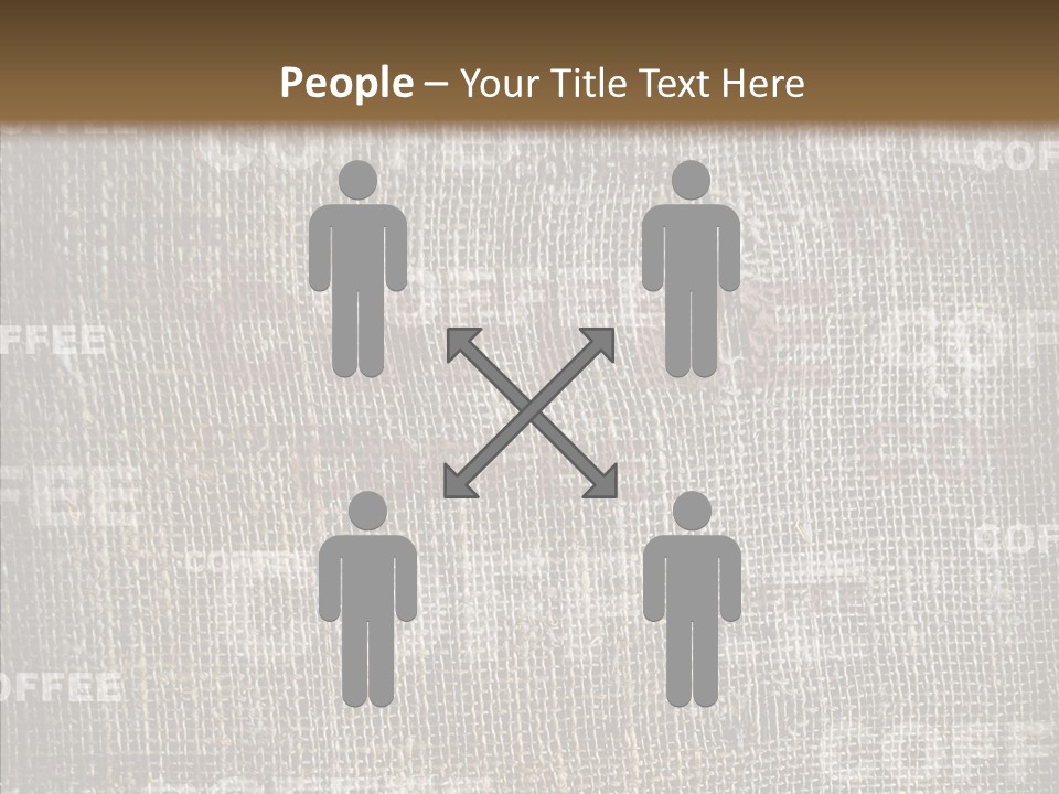 Burlap Seed Love PowerPoint Template