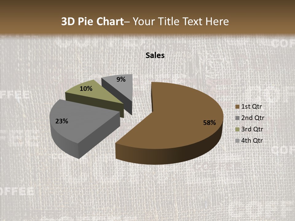 Burlap Seed Love PowerPoint Template