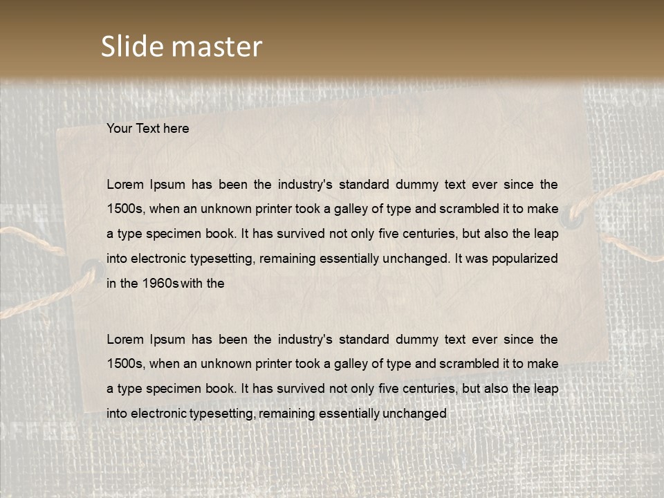 Seed Sepia Parchment PowerPoint Template