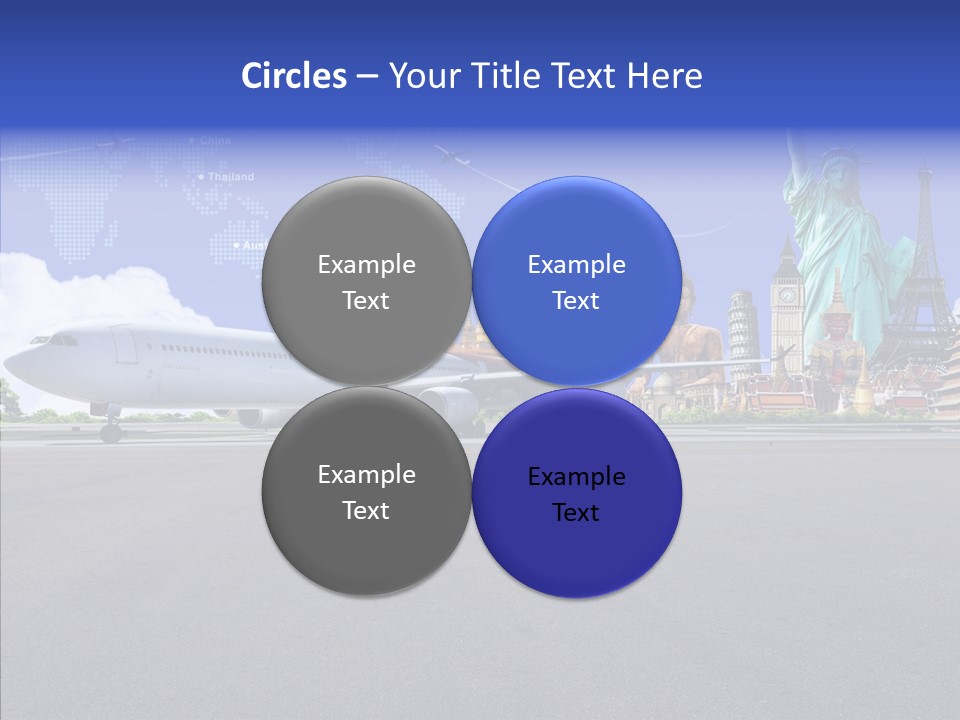 Visit Usa Aircraft PowerPoint Template