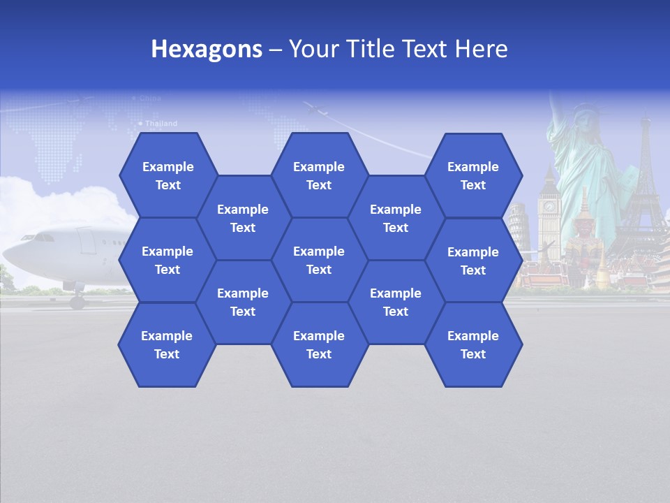 Visit Usa Aircraft PowerPoint Template