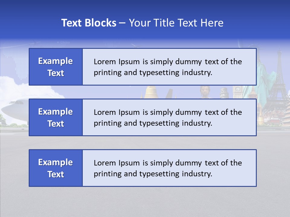 Visit Usa Aircraft PowerPoint Template