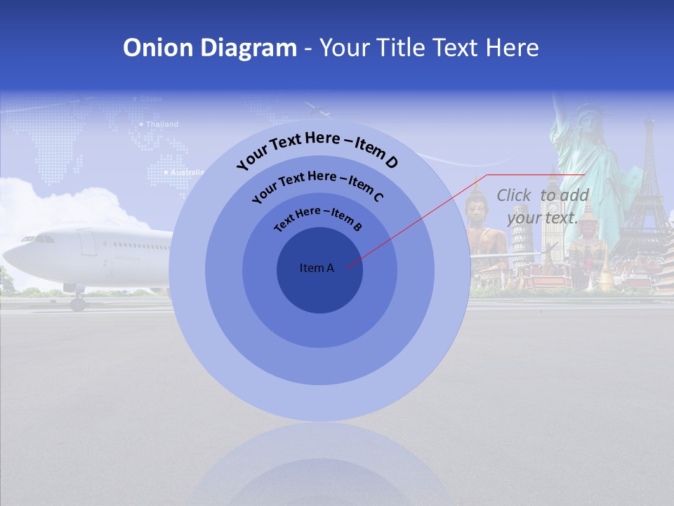 Visit Usa Aircraft PowerPoint Template