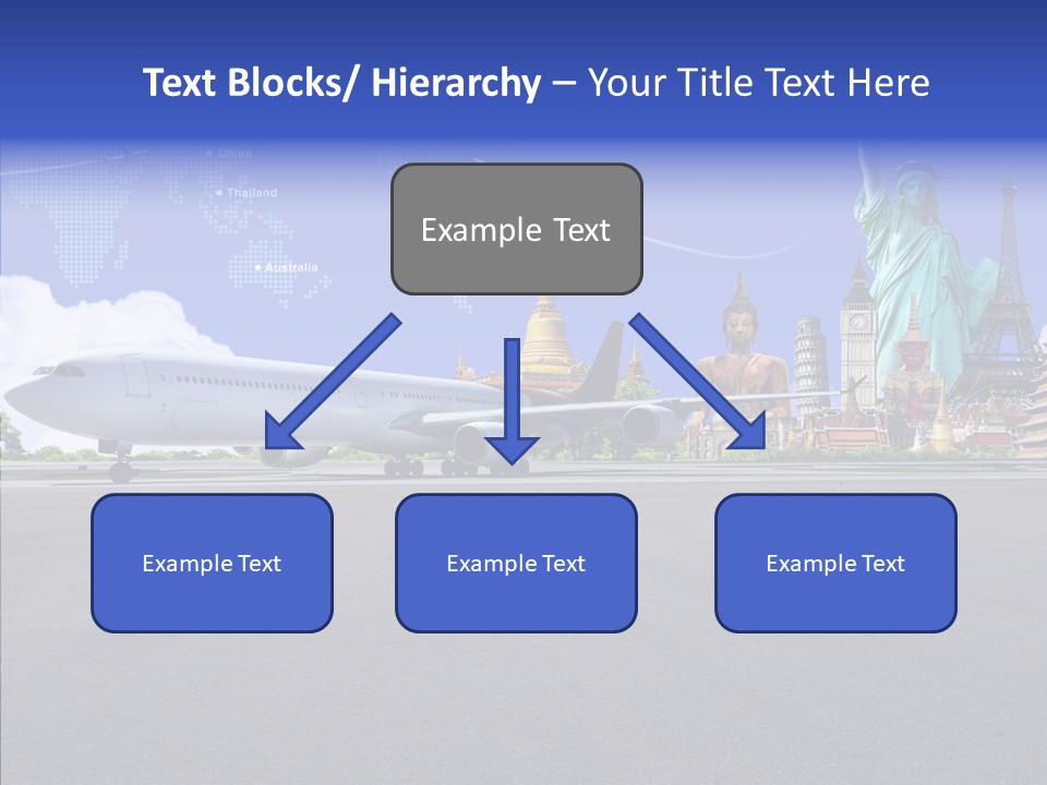 Visit Usa Aircraft PowerPoint Template