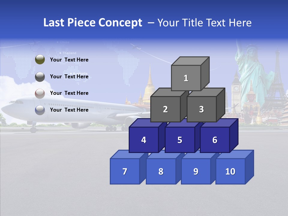 Visit Usa Aircraft PowerPoint Template