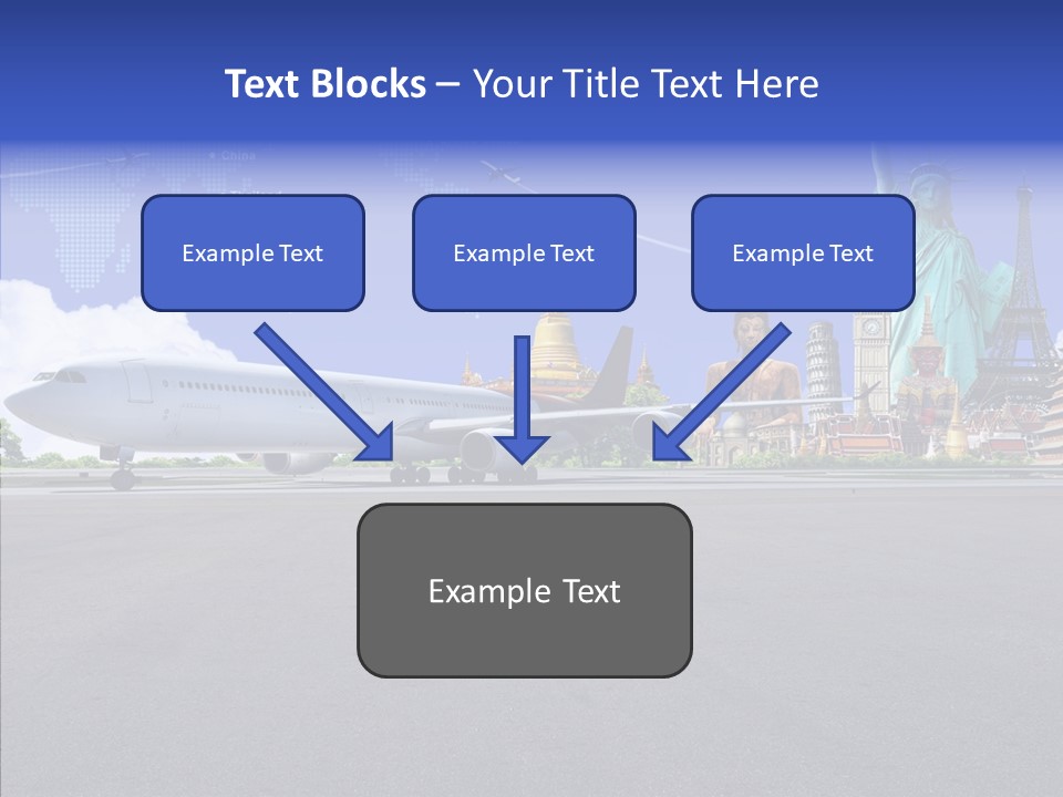 Visit Usa Aircraft PowerPoint Template