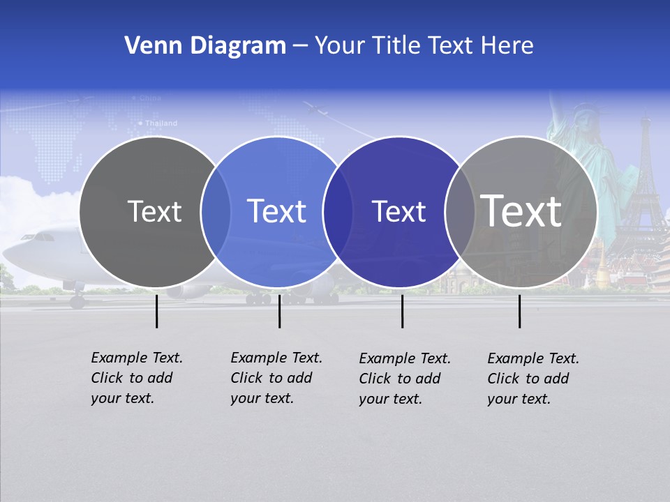 Visit Usa Aircraft PowerPoint Template
