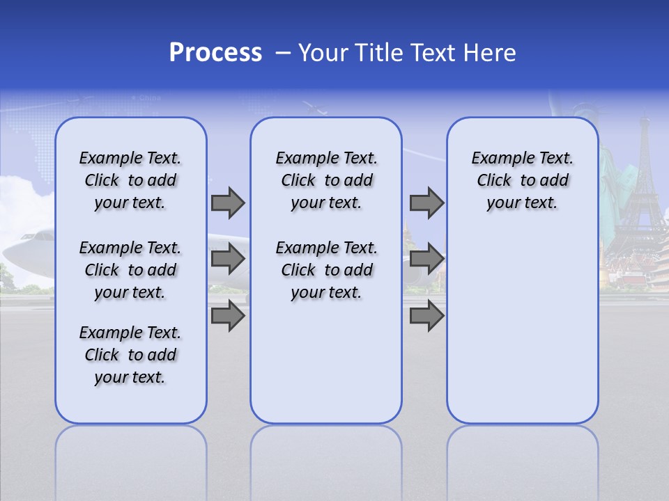 Visit Usa Aircraft PowerPoint Template