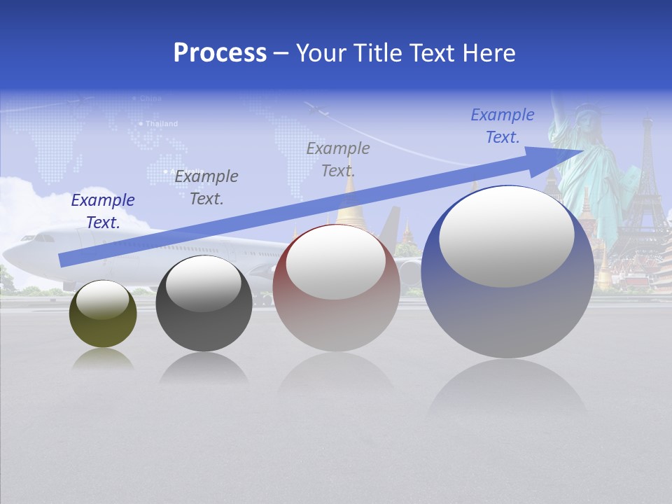 Visit Usa Aircraft PowerPoint Template