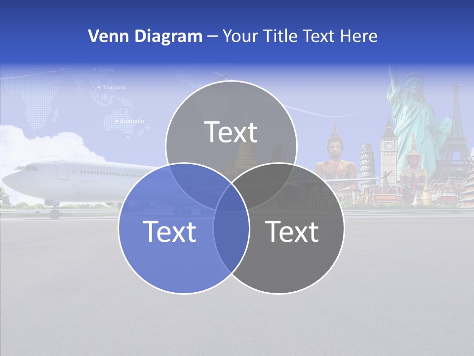 Visit Usa Aircraft PowerPoint Template