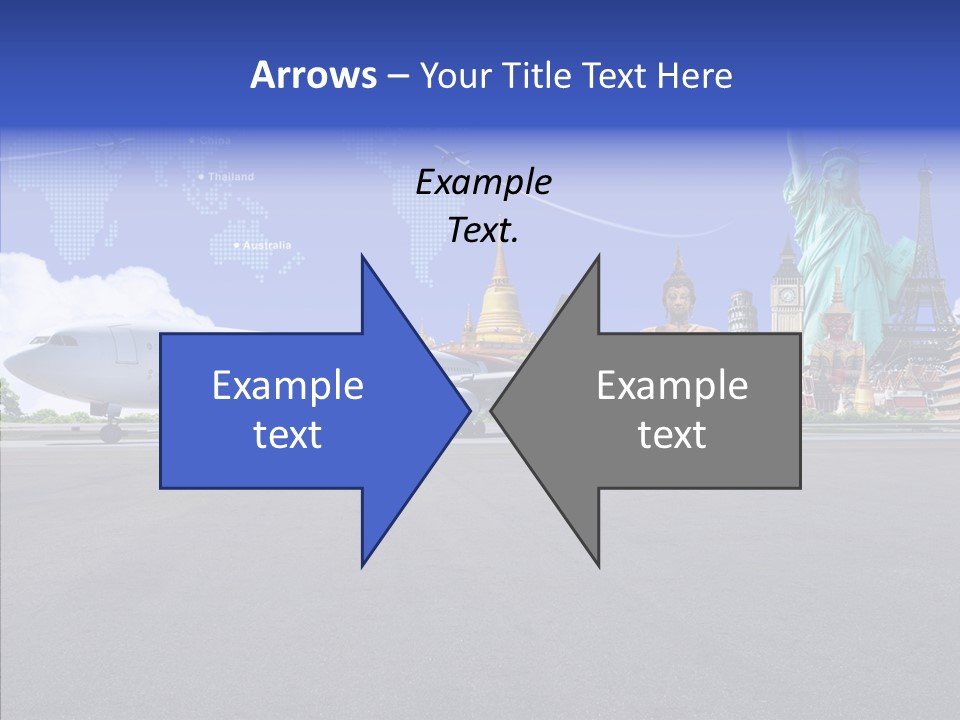 Visit Usa Aircraft PowerPoint Template