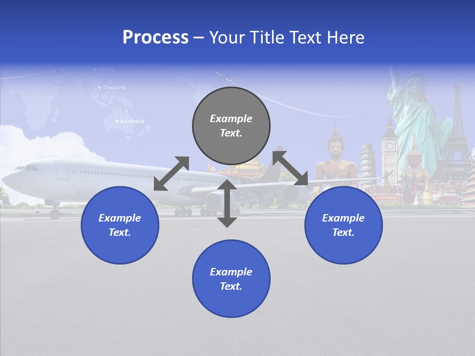 Visit Usa Aircraft PowerPoint Template