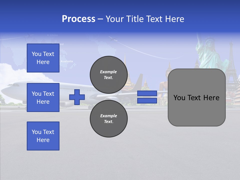 Visit Usa Aircraft PowerPoint Template