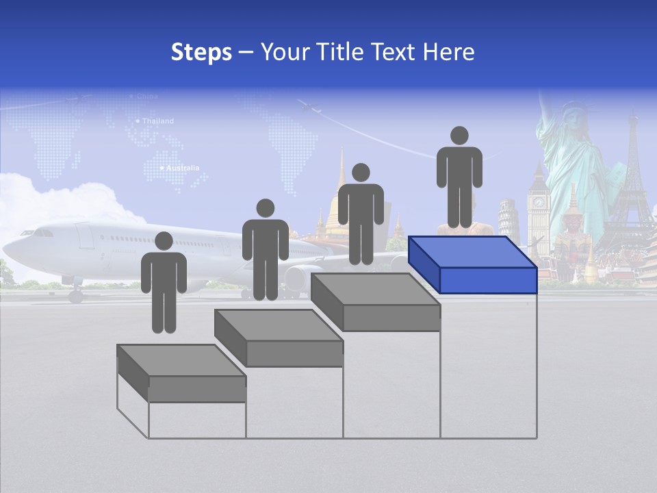 Visit Usa Aircraft PowerPoint Template