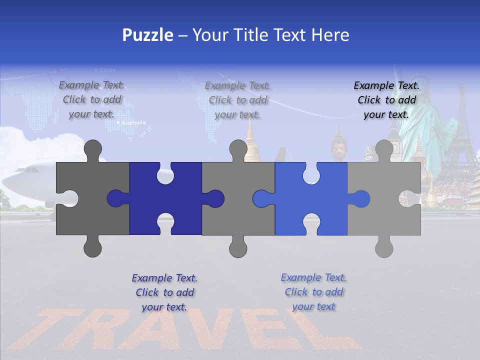 Boeing Trip London PowerPoint Template