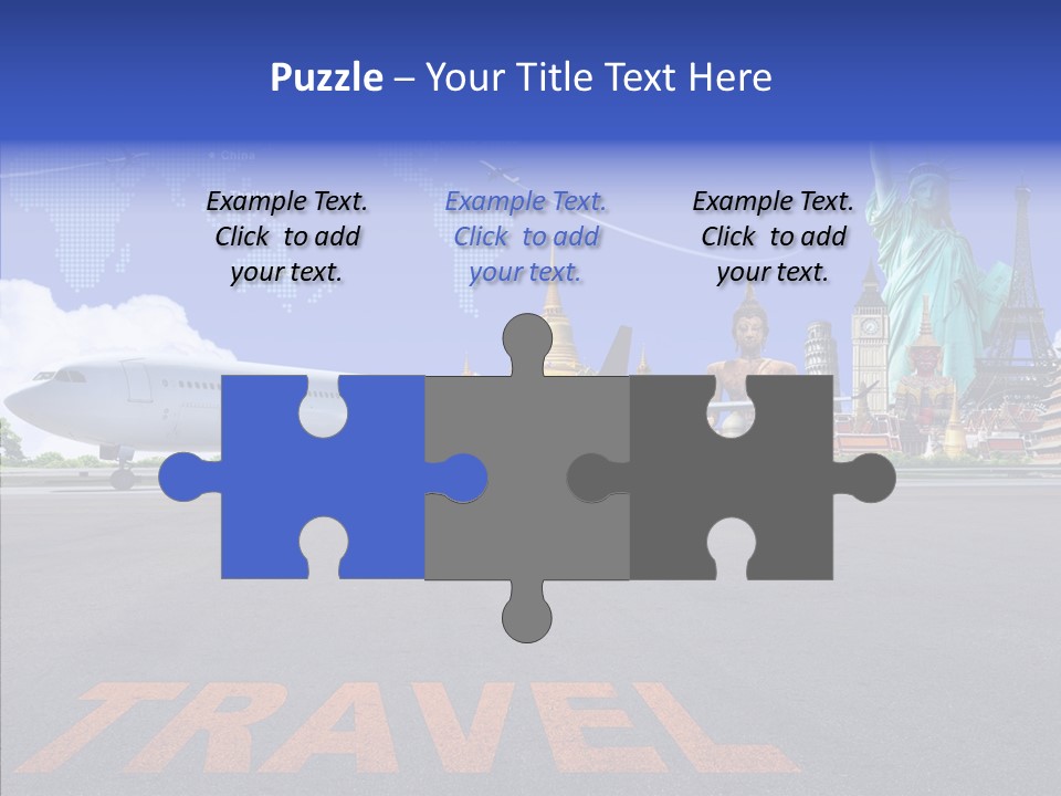 Boeing Trip London PowerPoint Template