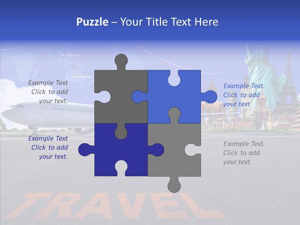 Boeing Trip London PowerPoint Template