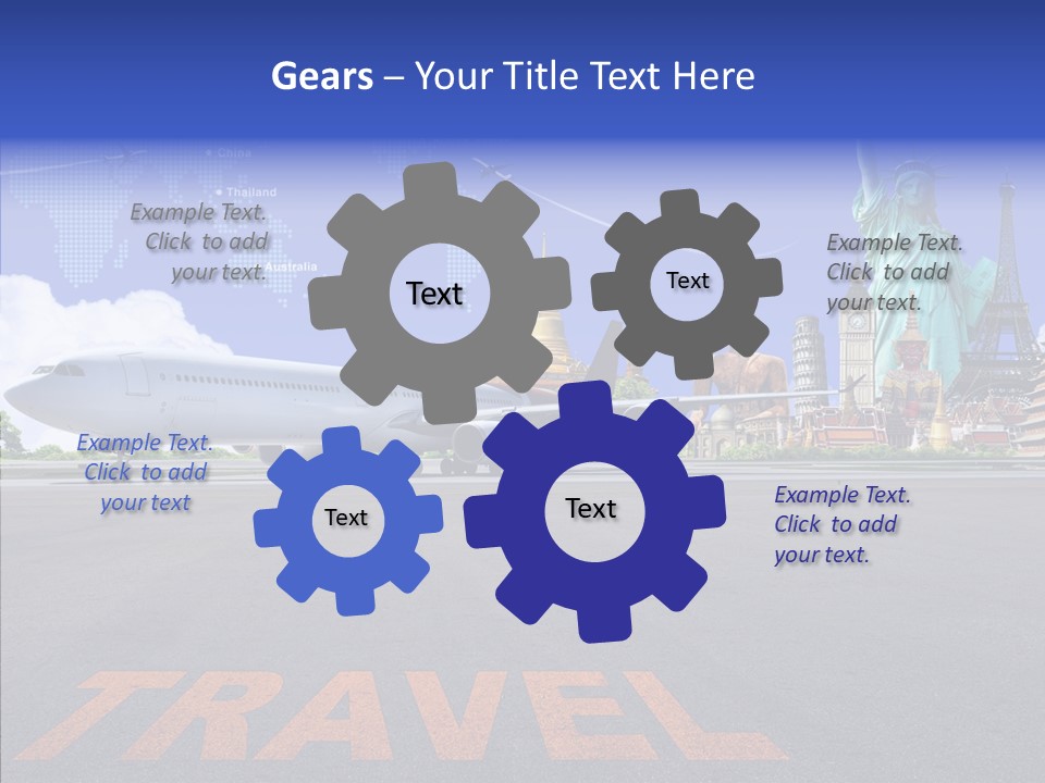 Boeing Trip London PowerPoint Template