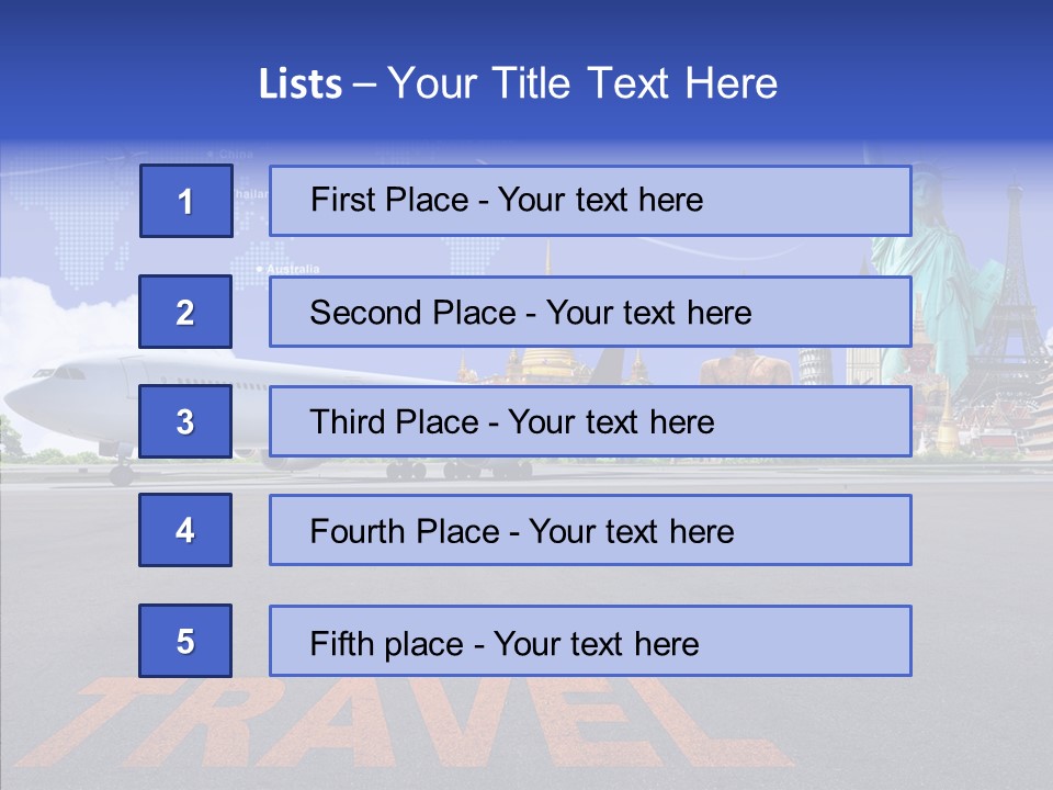 Boeing Trip London PowerPoint Template