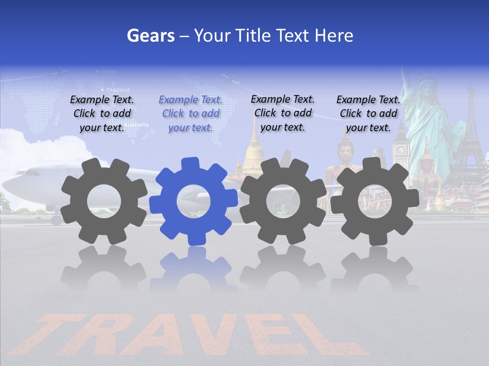 Boeing Trip London PowerPoint Template