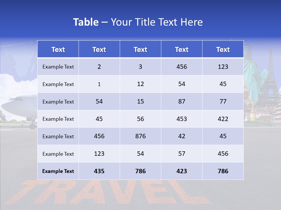 Boeing Trip London PowerPoint Template