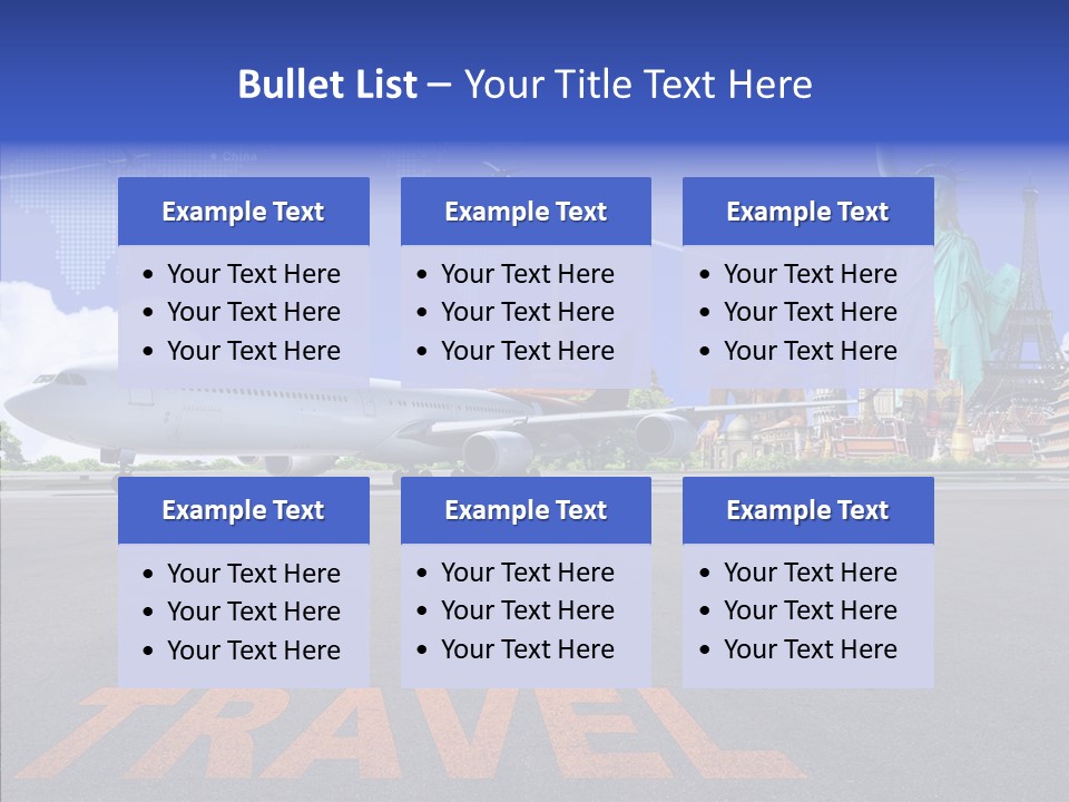 Boeing Trip London PowerPoint Template