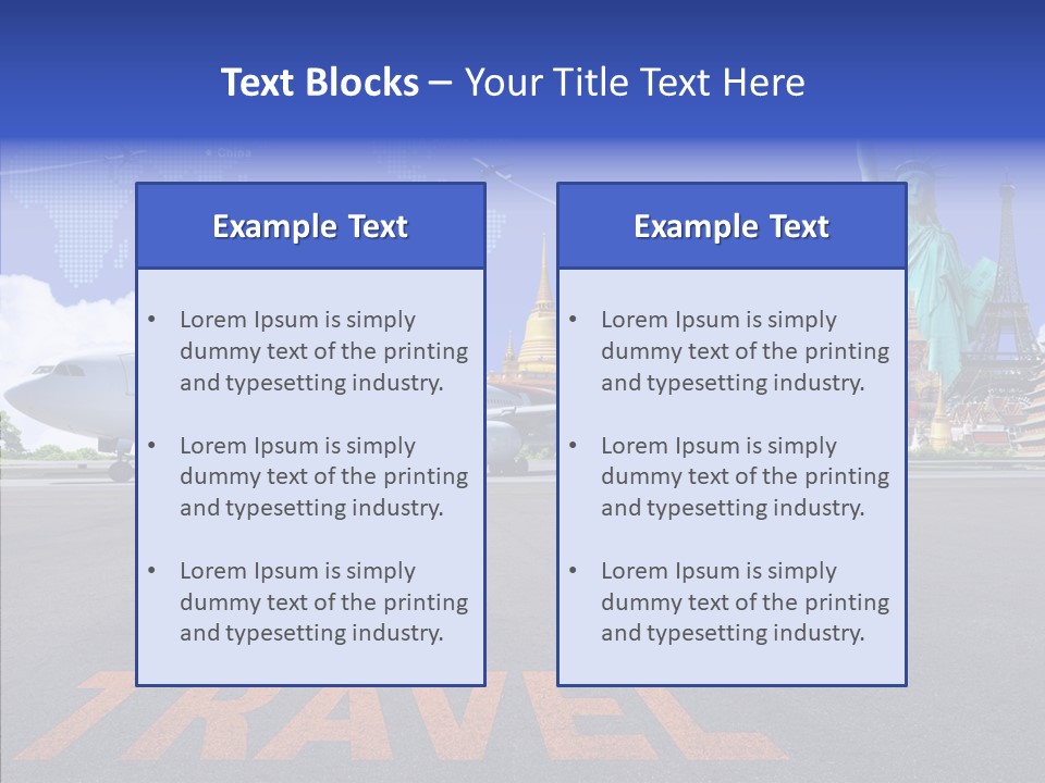 Boeing Trip London PowerPoint Template