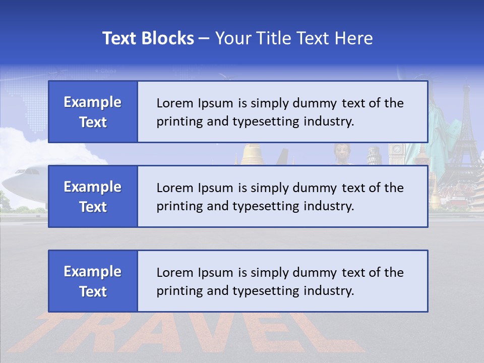 Boeing Trip London PowerPoint Template