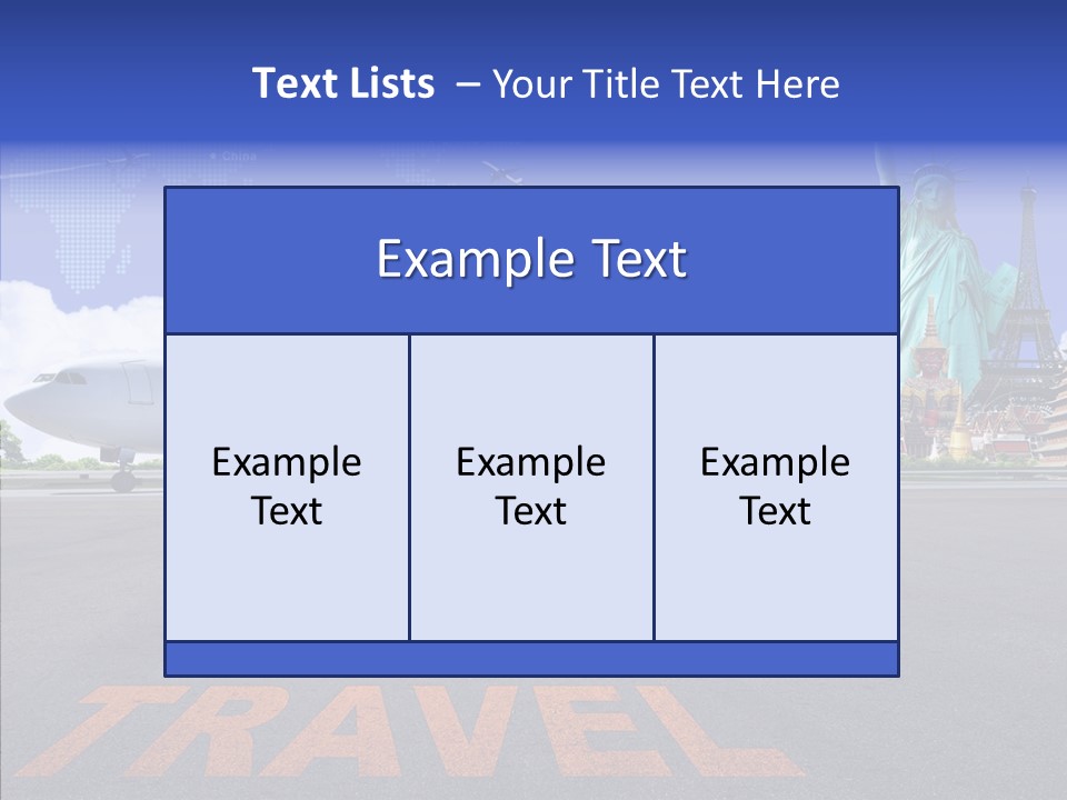 Boeing Trip London PowerPoint Template