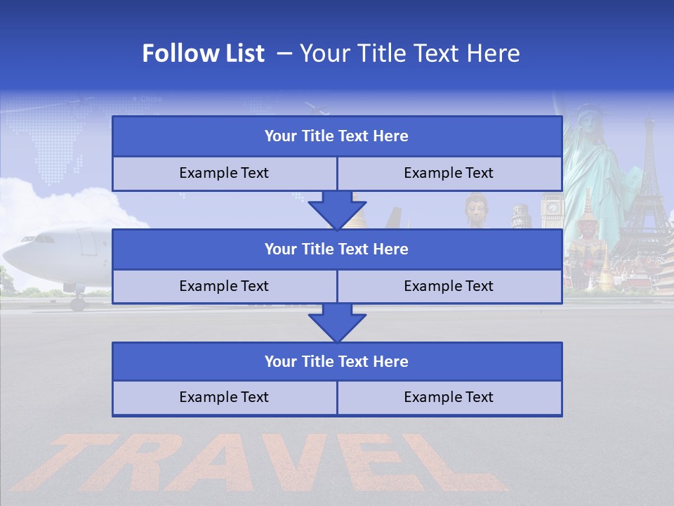 Boeing Trip London PowerPoint Template