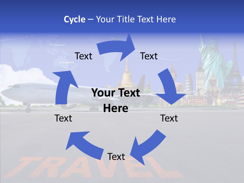 Boeing Trip London PowerPoint Template