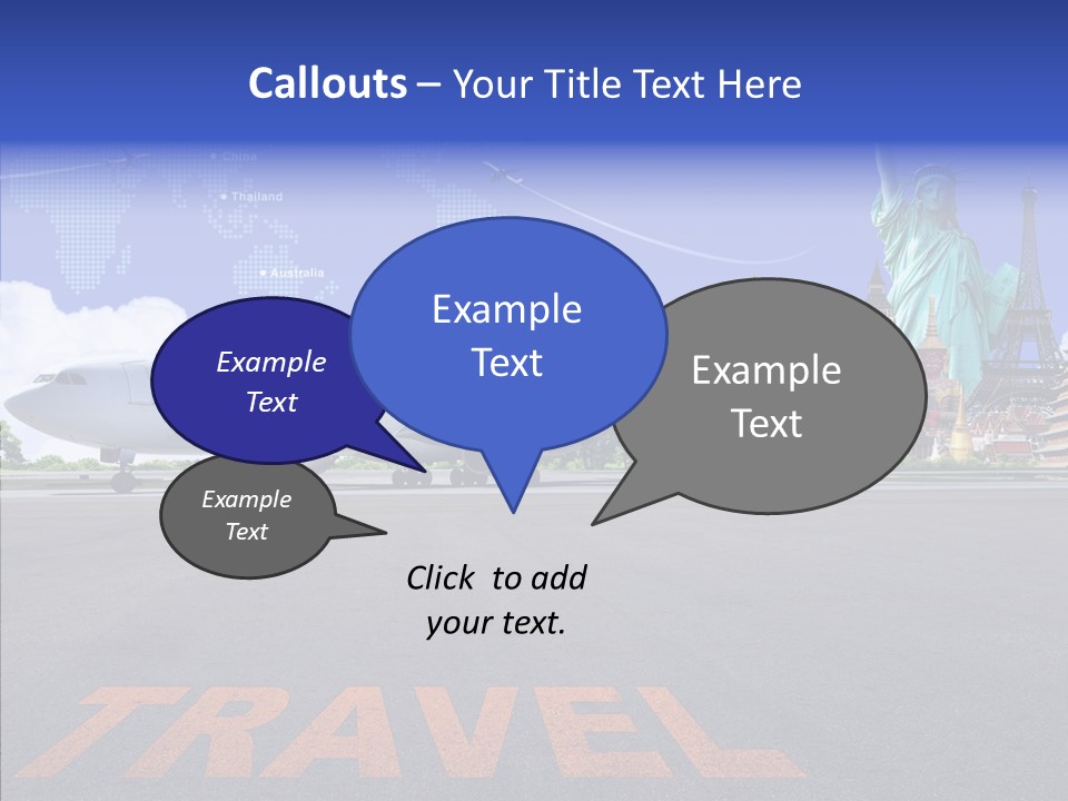 Boeing Trip London PowerPoint Template